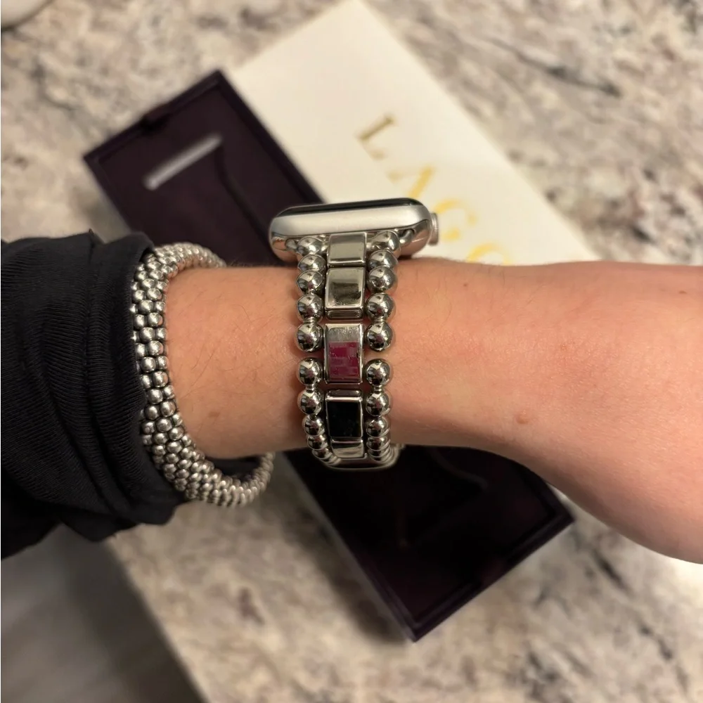 LAGOS Smart Caviar Silver Watch Bracelet